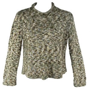 Vintage Cato Womens XL Knit Sweater Crew Neck Marled Earth Tones Cozy Pullover